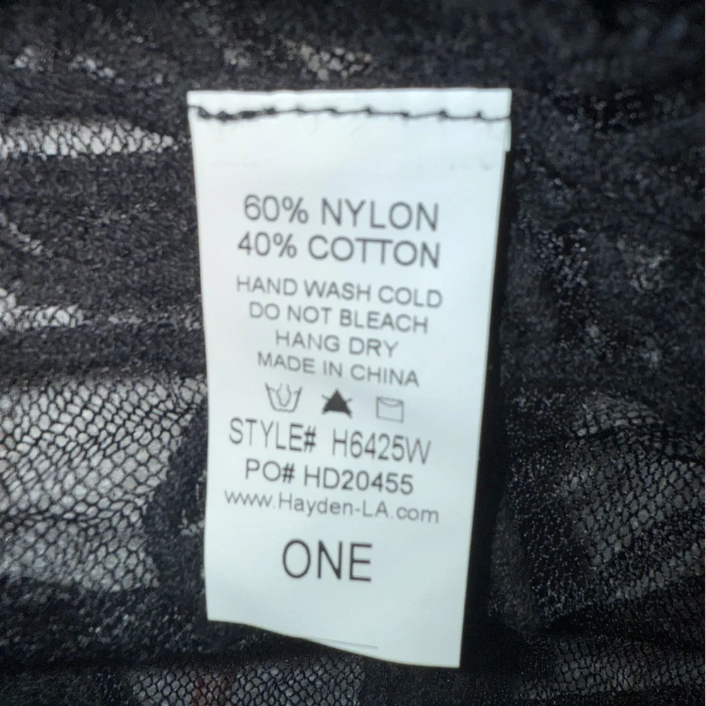 Hayden Black‎ Floral Lace Kimono